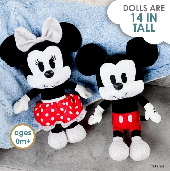 Disney Baby Mickey & Minnie Mouse 2 Piece Plush Character Gift Set. New in Box. - Picture 7 of 8
